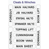 Forespar Nash #201 Sailboat Labels - Cleat and Winch Labels, 100014