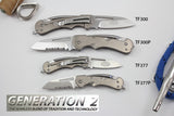 TF377: Myerchin Gen 2 Crew Rigging Knife - Titanium Handles - 2.3" Plain Blade