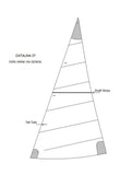 Headsail - Shellback Catalina 27 Sails