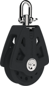 Lewmar 72MM Synchro Block Single - Free Spin Bearing And Self-aligning Head For Smooth Power Transfers From Deck To Sail Prevents Rope Wear Up To 7/16\" Line Size Safe Working Load