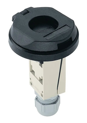 Harken Black Composite Waterproof Switch - Single-Function with Guard Top, 12 or 24V DC