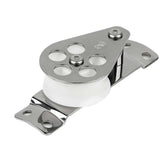 SCHAEFER 37 mm Curved Base Cheek Block - Stainless, 03-30