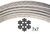 7x7 Stainless Steel Wire Rope - 304 Alloy
