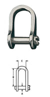 Ronstan Slotted Pin Shackles - Stainless Steel