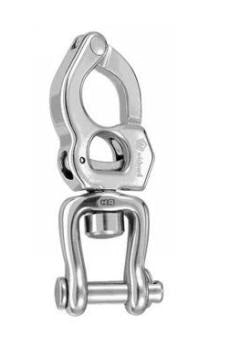 Wichard Trigger Snap Shackle with Swivel Shackle - Stainless Steel