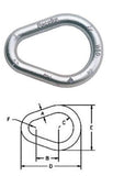 Pear-Shaped Weldless Rings - Galvanized