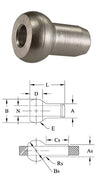 Single Shank Swage Balls - Stainless Steel