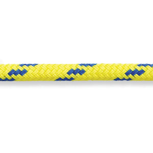 New England Rope Dinghy Tow Rope, Yellow with Blue Fleck