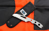 A510P: Myerchin Offshore Safety or Dive Knife - Stainless Steel Handle - 3/4 Serrated Blade