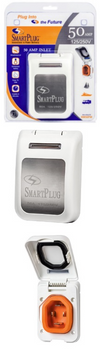 SmartPlug Male Inlet - White - 50A 125/250V, 45528