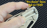 TF300: Myerchin Gen 2 Folding Pocket Knife - Titanium Captain Framelock Handle - Standard Blade