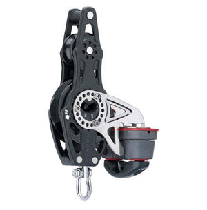 HARKEN 57mm Carbo Fiddle Ratchet Block with Becket and Cam