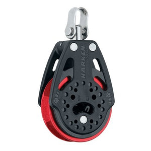 HARKEN 57mm Power3 Ratchet Block - Swivel, Red Sheave, 2135.RED