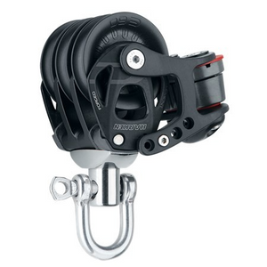 HARKEN 60mm Aluminum Element Triple Block with Swivel and Cam Cleat