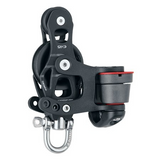 HARKEN 45 mm Element Fiddle Block with Cam Cleat and Swivel/Locking Shackle