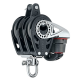 HARKEN 57mm Carbo Triple Ratchet Block with Becket and Cam